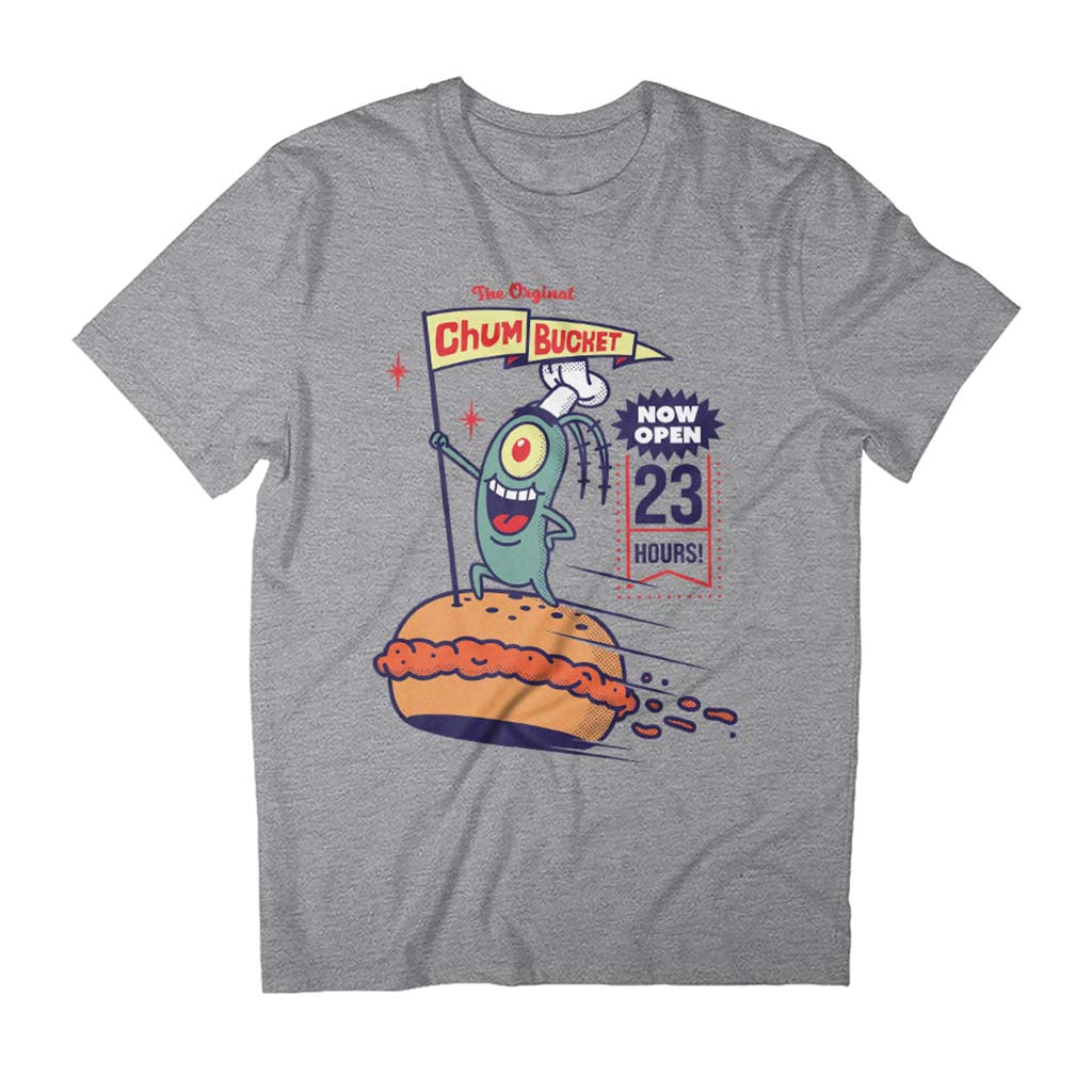 Spongebob Squarepants The Original Chum Bucket Men's T-Shirt-ALL + EVERY