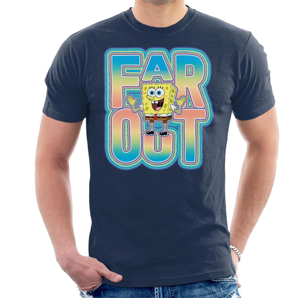 Spongebob Squarepants Far Out Men's T-Shirt-ALL + EVERY