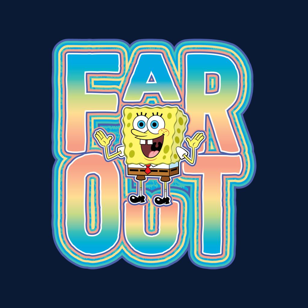 Spongebob Squarepants Far Out Men's T-Shirt-ALL + EVERY