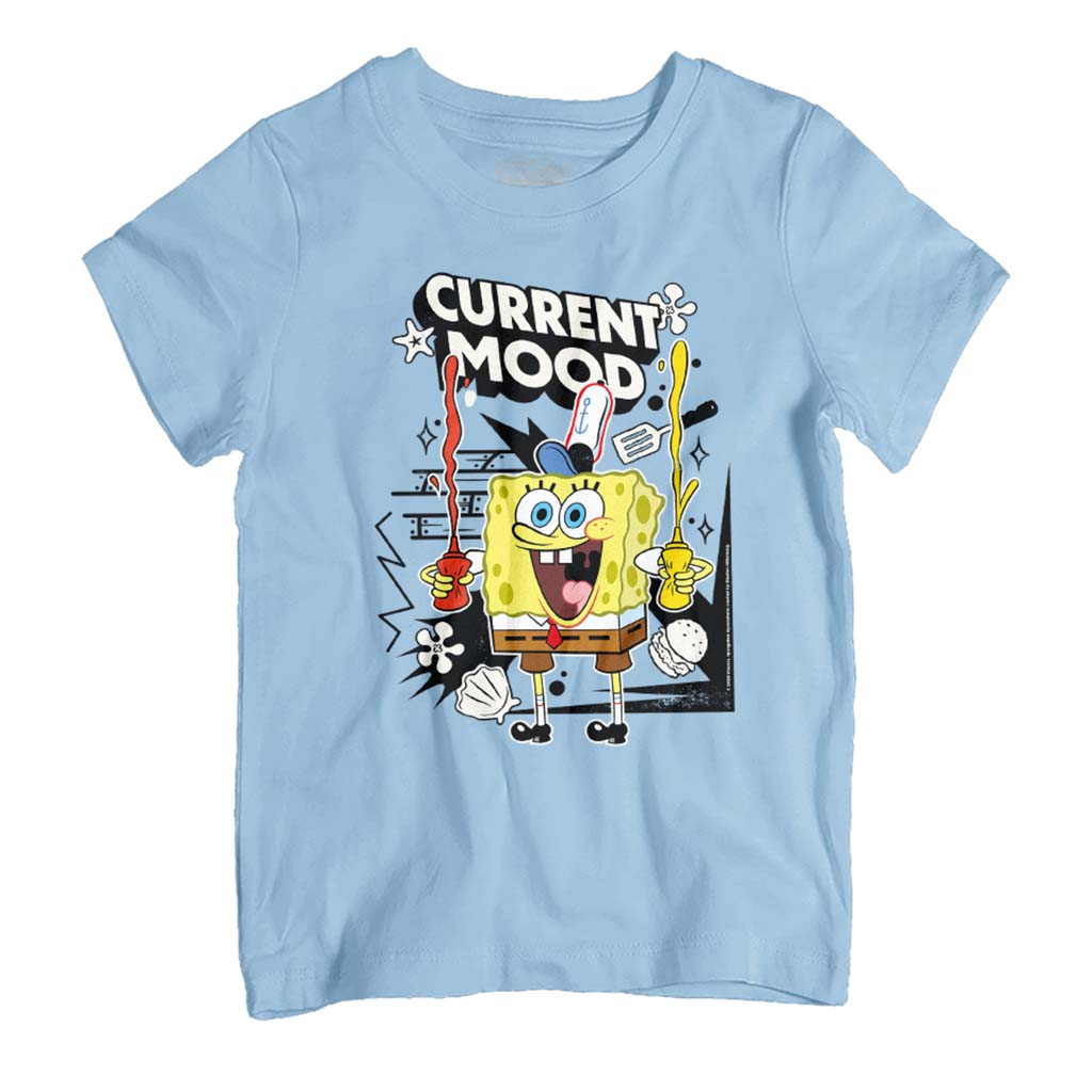 Spongebob Squarepants Current Mood Kid's T-Shirt-ALL + EVERY