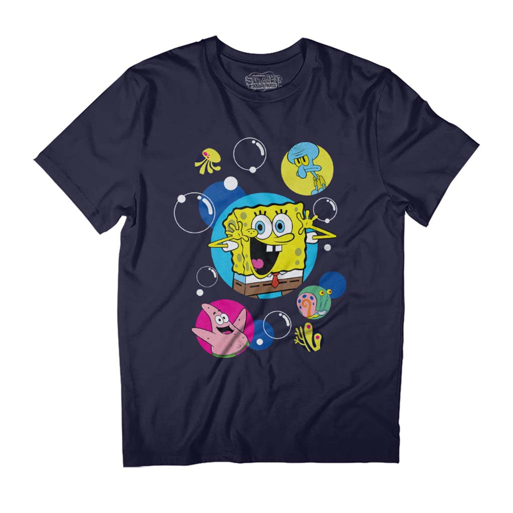 Spongebob Squarepants In Bubbles Men's T-Shirt-ALL + EVERY