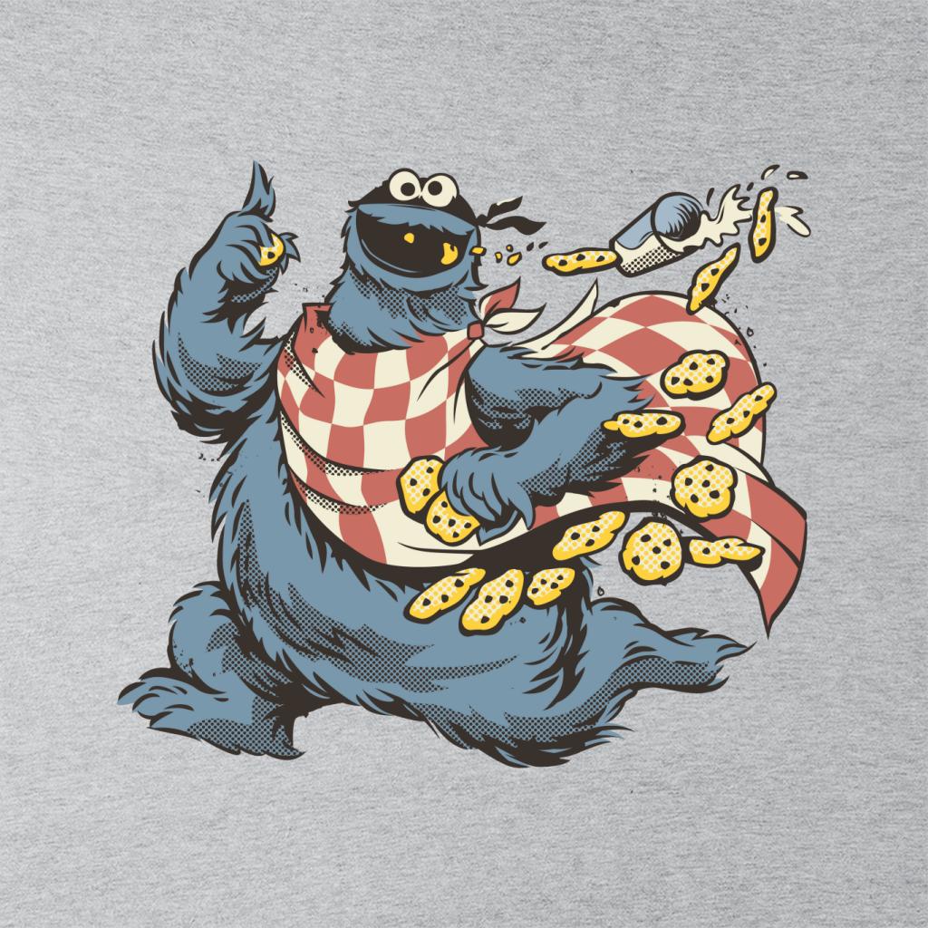 Sesame Street Comic Book Villain Cookie Monster Men's T-Shirt-ALL + EVERY