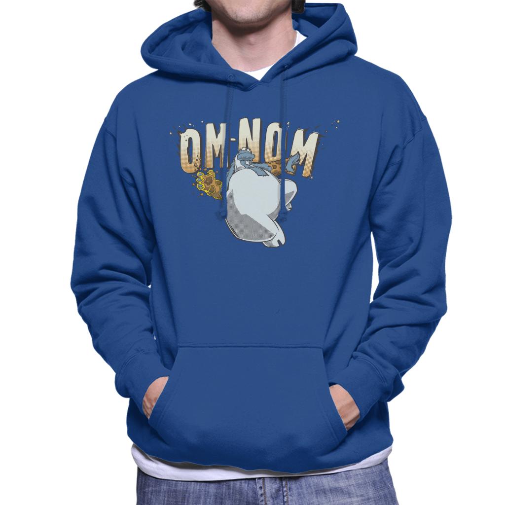 Sesame Street Superhero Cookie Monster Om Nom Men's Hooded Sweatshirt-ALL + EVERY