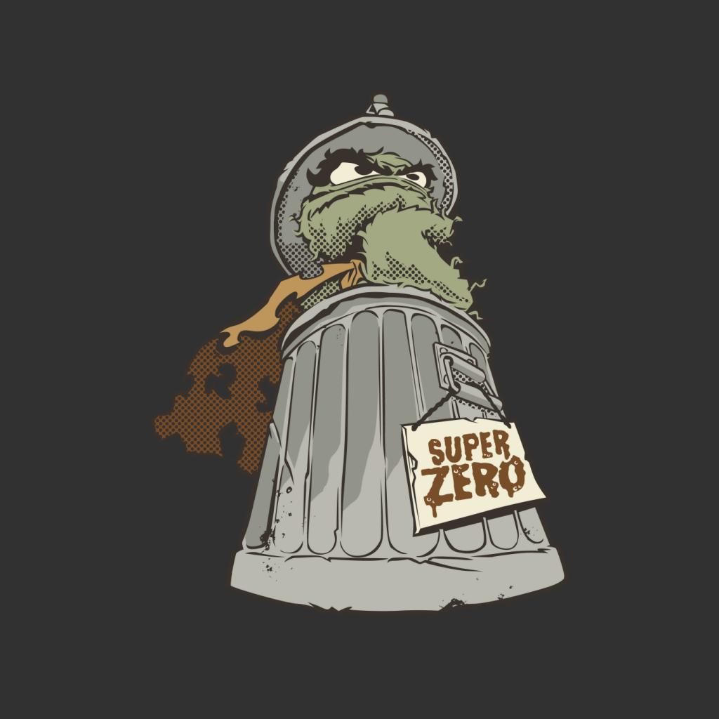 Sesame Street Super Zero Villain Oscar The Grouch Men's T-Shirt-ALL + EVERY
