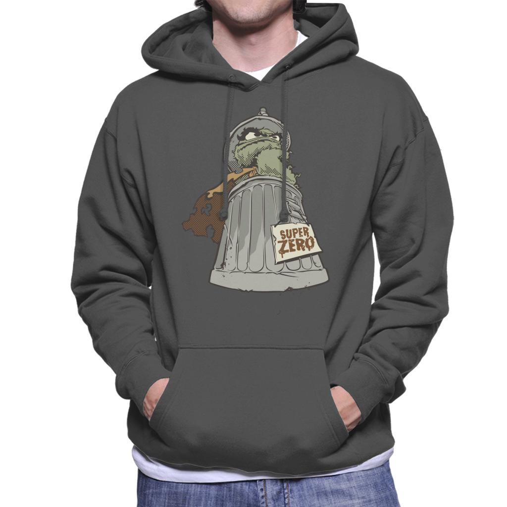Sesame Street Super Zero Villain Oscar The Grouch Men's Hooded Sweatshirt-ALL + EVERY