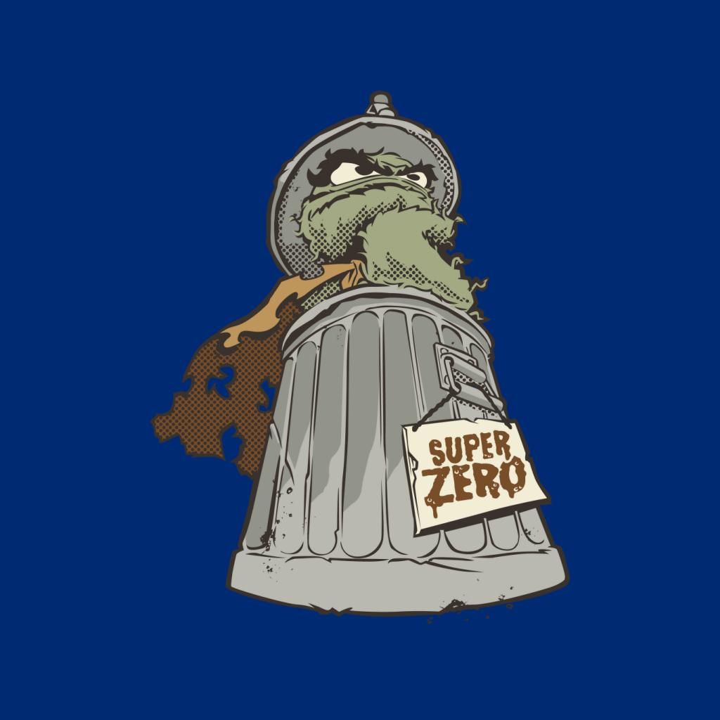 Sesame Street Super Zero Villain Oscar The Grouch Women's Sweatshirt-ALL + EVERY