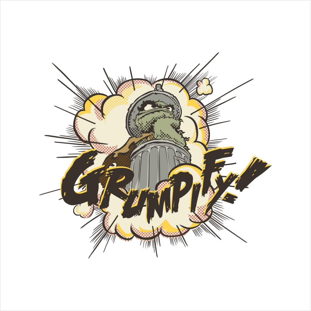 Sesame Street Comic Book Oscar The Grouch Grumpify Men's Hooded Sweatshirt-ALL + EVERY