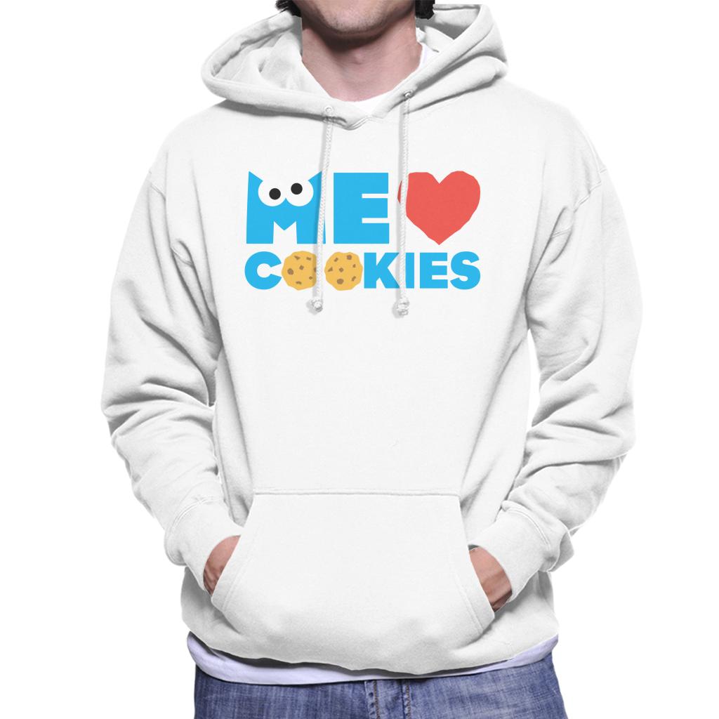 Sesame Street Me Love Cookies Cookie Monster Men's Hooded Sweatshirt-ALL + EVERY