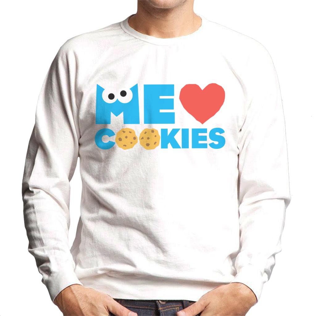 Sesame Street Me Love Cookies Cookie Monster Men's Sweatshirt-ALL + EVERY