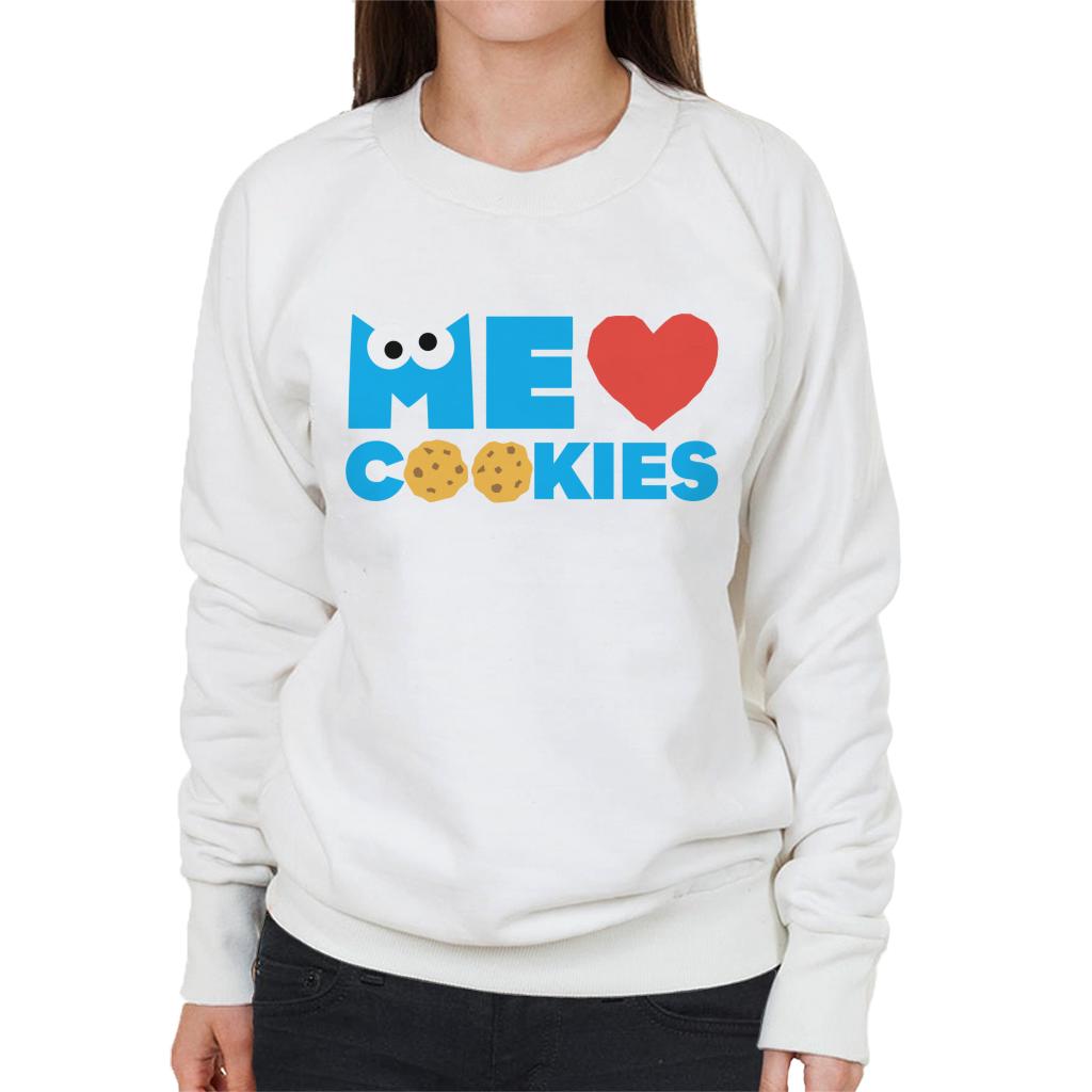 Sesame Street Me Love Cookies Cookie Monster Women's Sweatshirt-ALL + EVERY