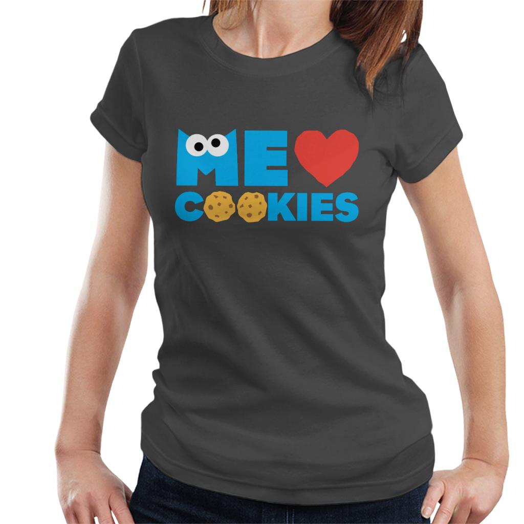 Sesame Street Me Love Cookies Cookie Monster Women's T-Shirt-ALL + EVERY