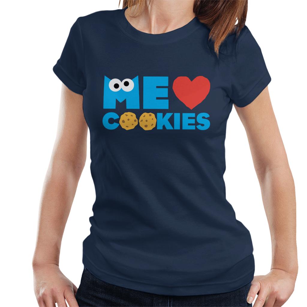 Sesame Street Me Love Cookies Cookie Monster Women's T-Shirt-ALL + EVERY