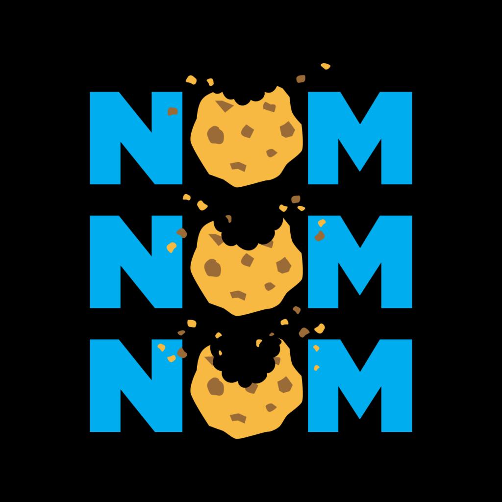 Sesame Street Cookie Monster Nom Nom Nom Women's Hooded Sweatshirt-ALL + EVERY