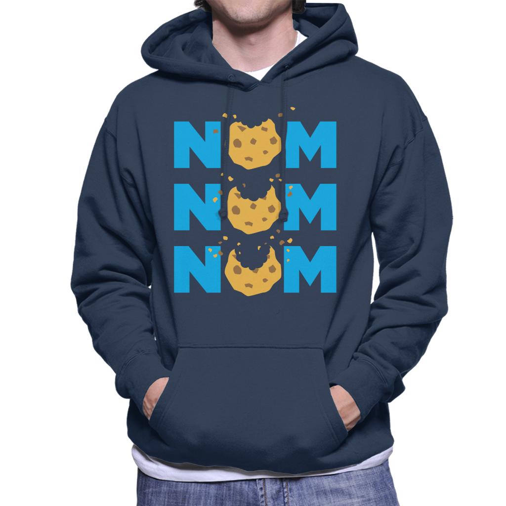 Sesame Street Cookie Monster Nom Nom Nom Men's Hooded Sweatshirt-ALL + EVERY