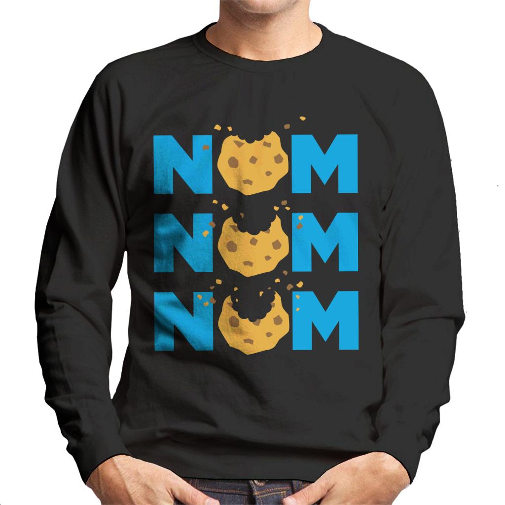 Sesame Street Cookie Monster Nom Nom Nom Men's Sweatshirt-ALL + EVERY