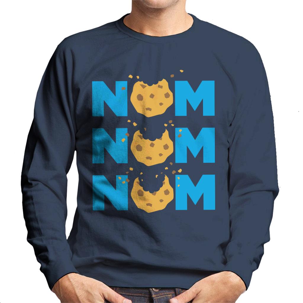 Sesame Street Cookie Monster Nom Nom Nom Men's Sweatshirt-ALL + EVERY