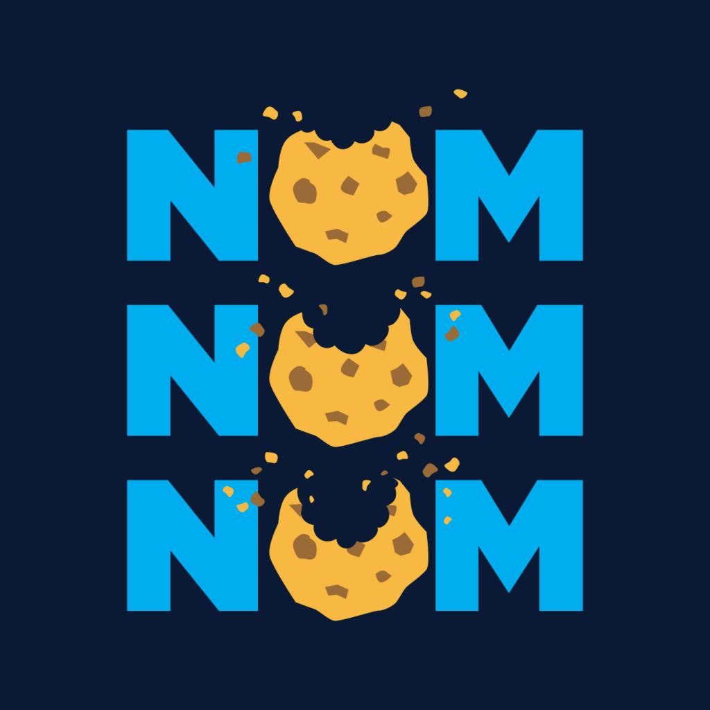 Sesame Street Cookie Monster Nom Nom Nom Men's Hooded Sweatshirt-ALL + EVERY