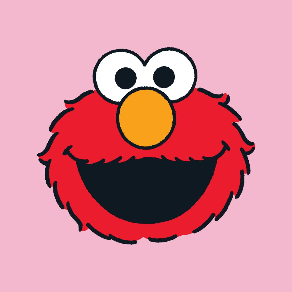 Sesame Street Elmo Excited Face Women's Sweatshirt-ALL + EVERY