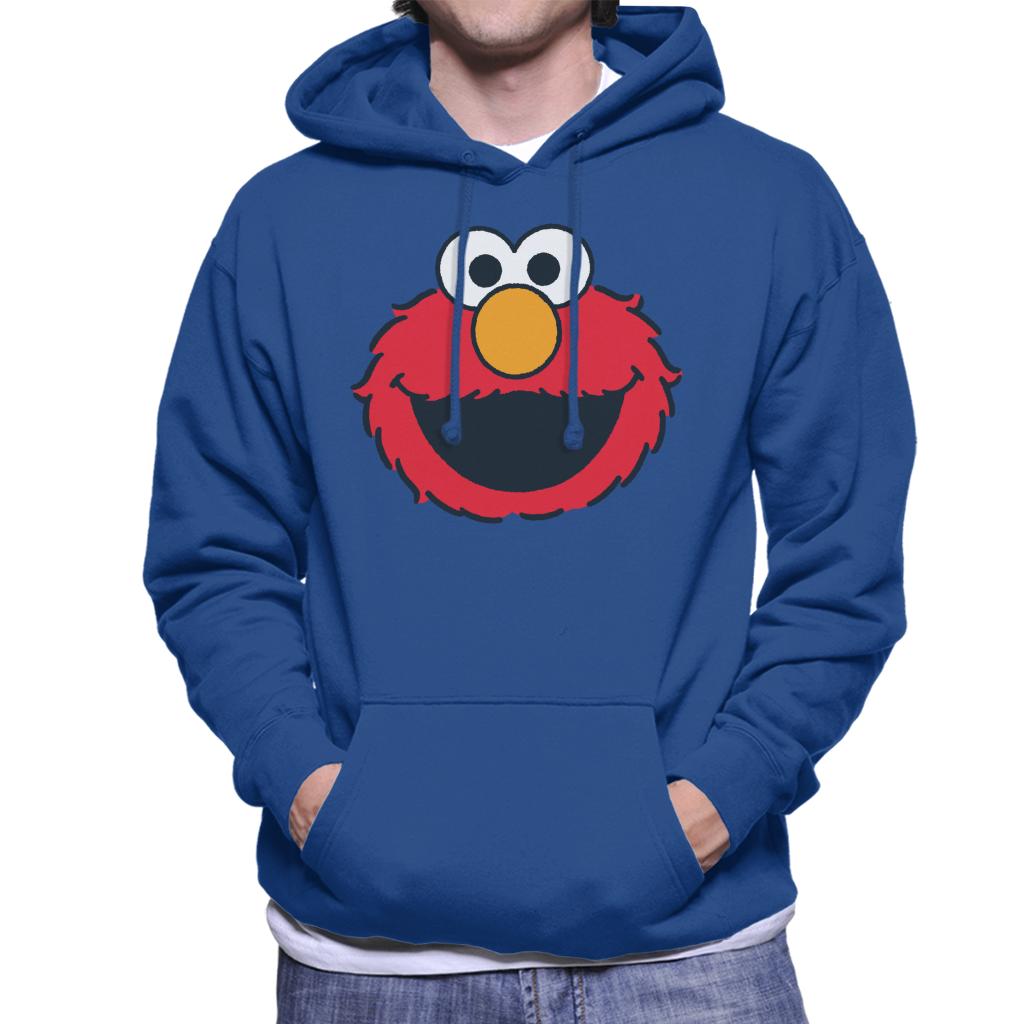 Sesame Street Elmo Excited Face Men's Hooded Sweatshirt-ALL + EVERY