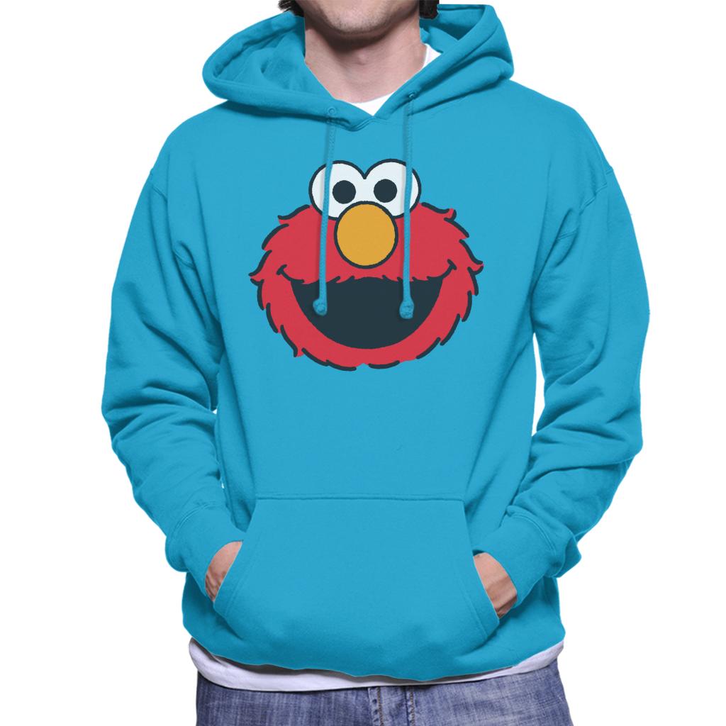 Sesame Street Elmo Excited Face Men's Hooded Sweatshirt-ALL + EVERY
