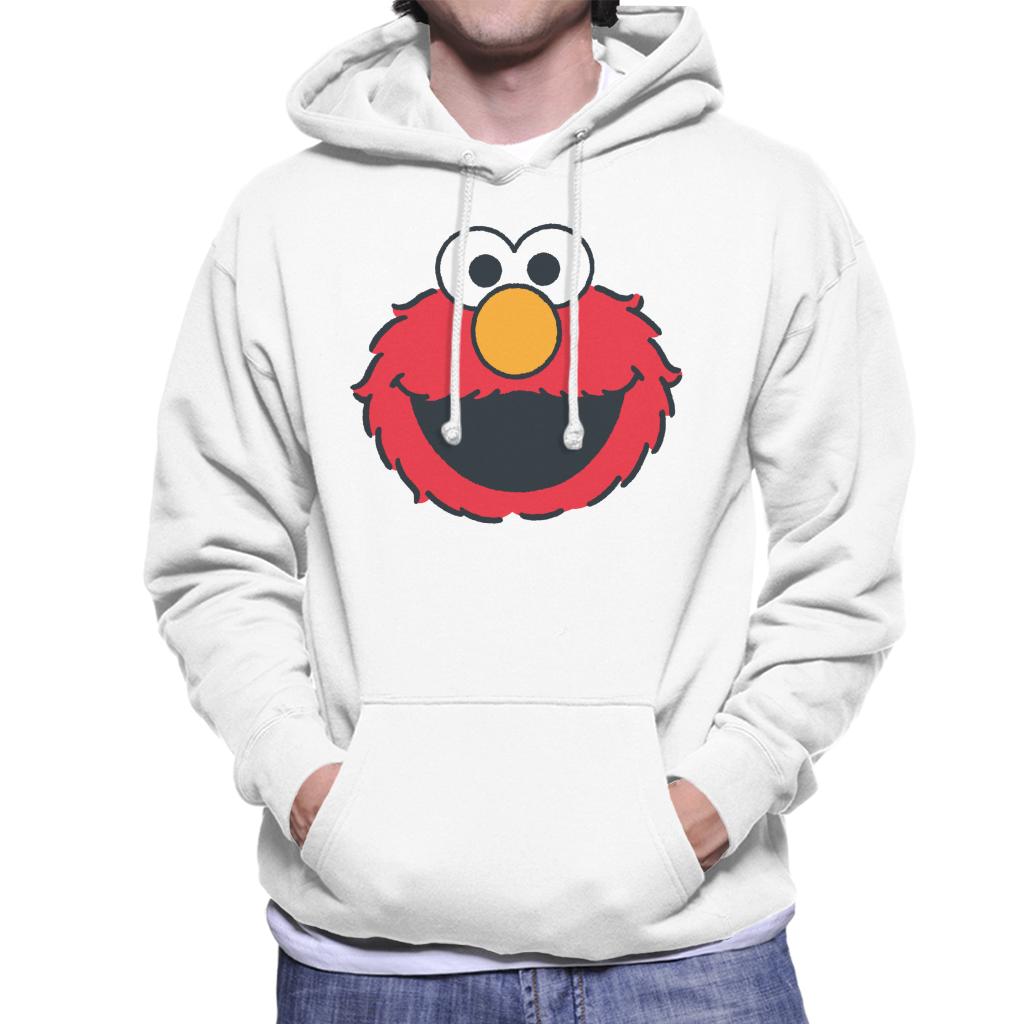 Sesame Street Elmo Excited Face Men's Hooded Sweatshirt-ALL + EVERY