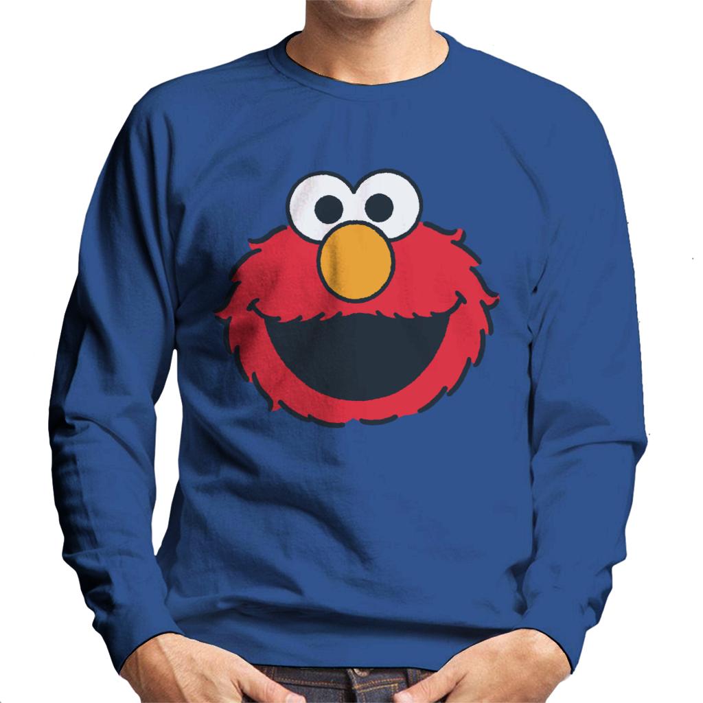 Sesame Street Elmo Excited Face Men's Sweatshirt-ALL + EVERY