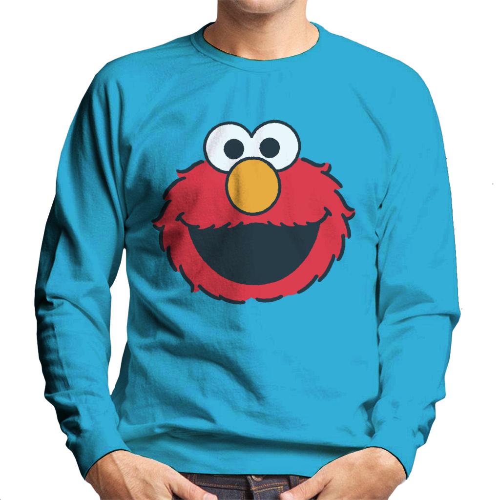 Sesame Street Elmo Excited Face Men's Sweatshirt-ALL + EVERY