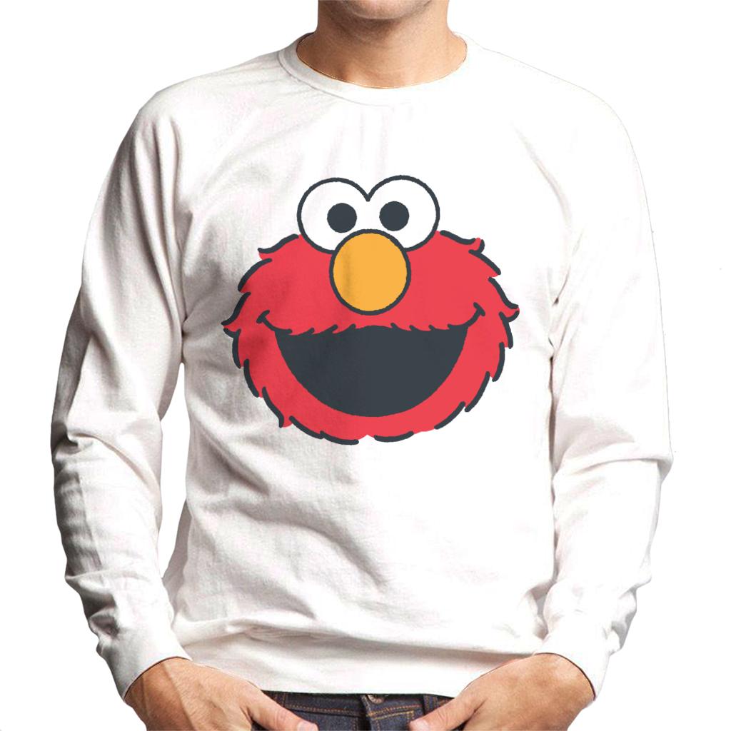 Sesame Street Elmo Excited Face Men's Sweatshirt-ALL + EVERY