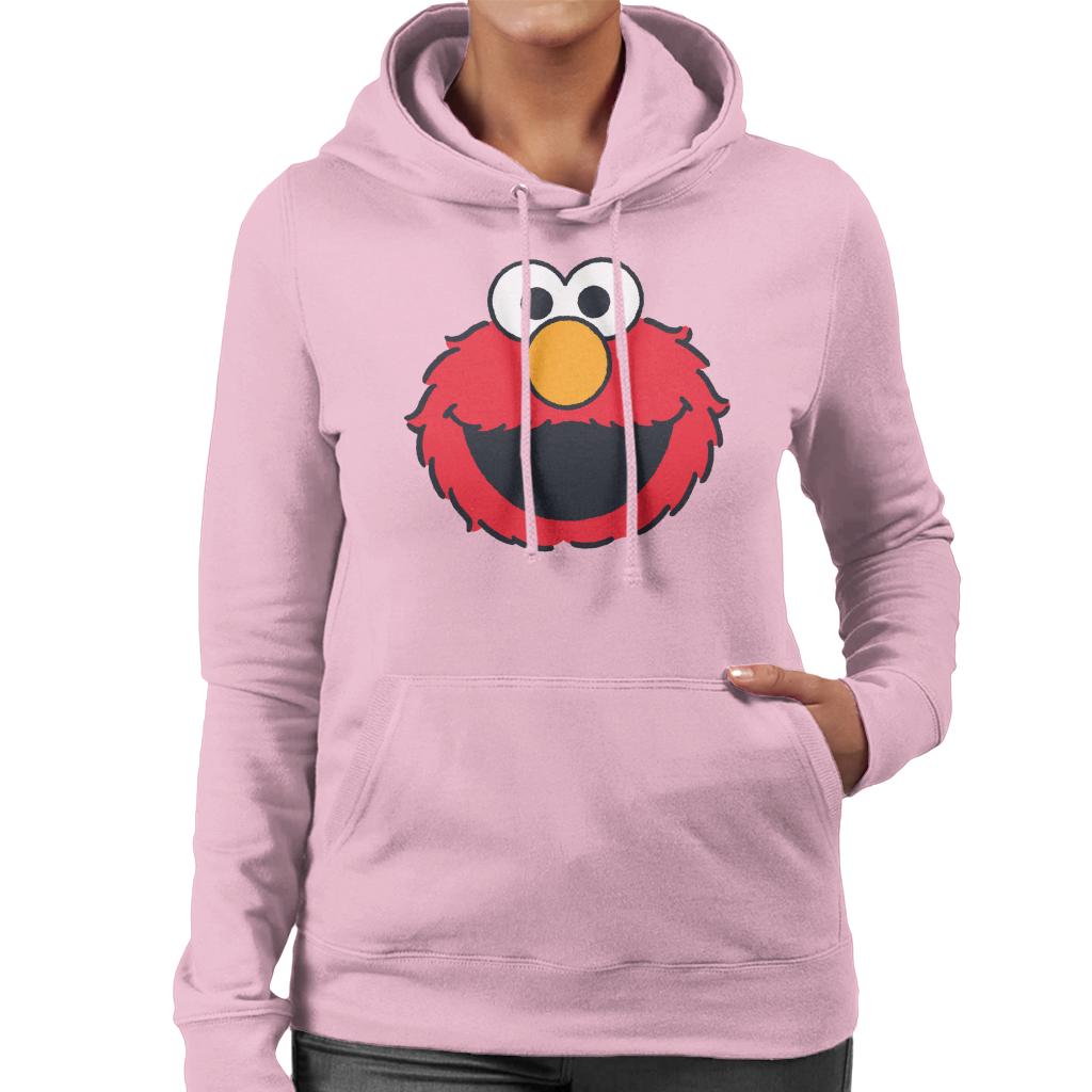 Sesame Street Elmo Excited Face Women's Hooded Sweatshirt-ALL + EVERY