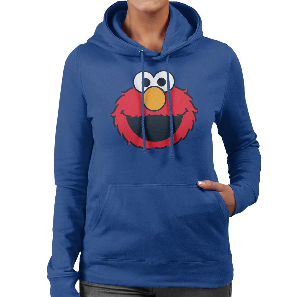 Sesame Street Elmo Excited Face Women's Hooded Sweatshirt-ALL + EVERY