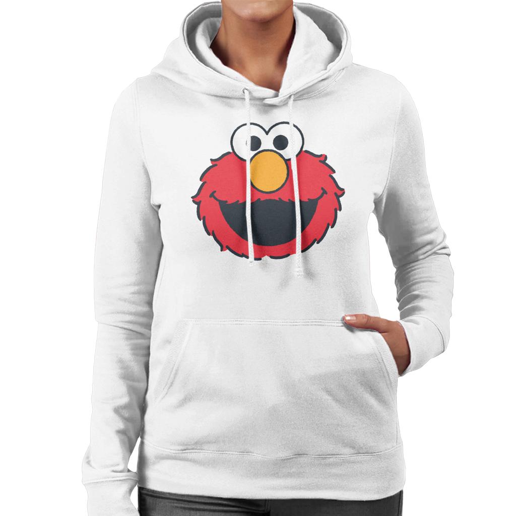 Sesame Street Elmo Excited Face Women's Hooded Sweatshirt-ALL + EVERY