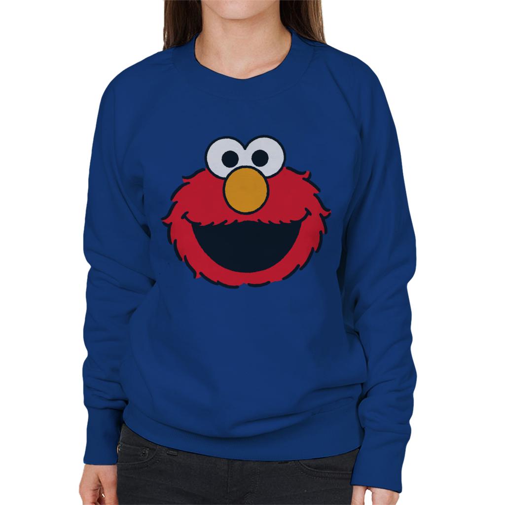 Sesame Street Elmo Excited Face Women's Sweatshirt-ALL + EVERY