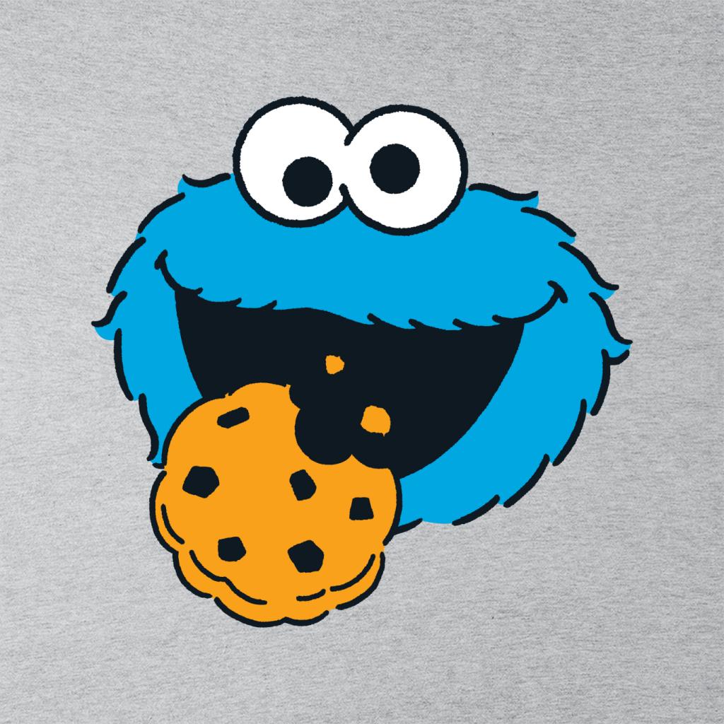Sesame Street Cookie Monster Face Women's Sweatshirt-ALL + EVERY