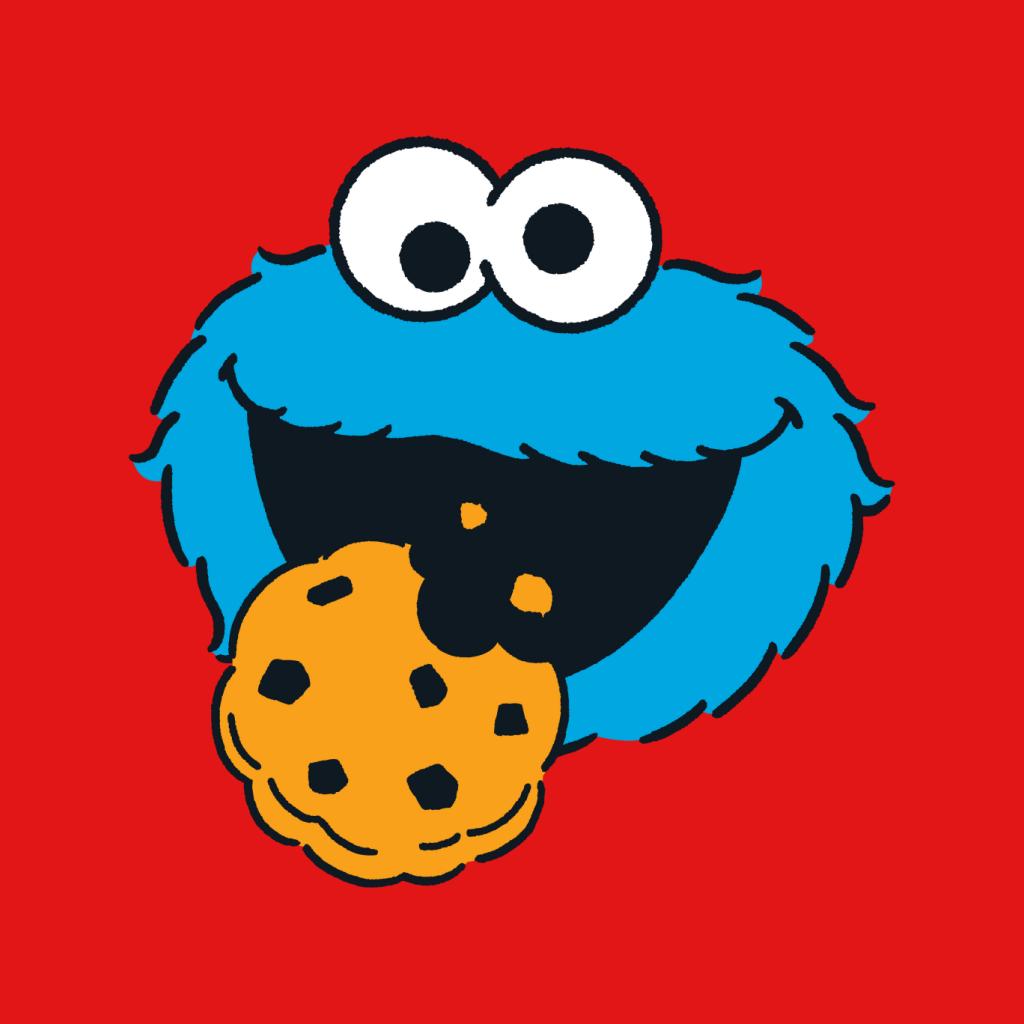 Sesame Street Cookie Monster Face Women's Hooded Sweatshirt-ALL + EVERY