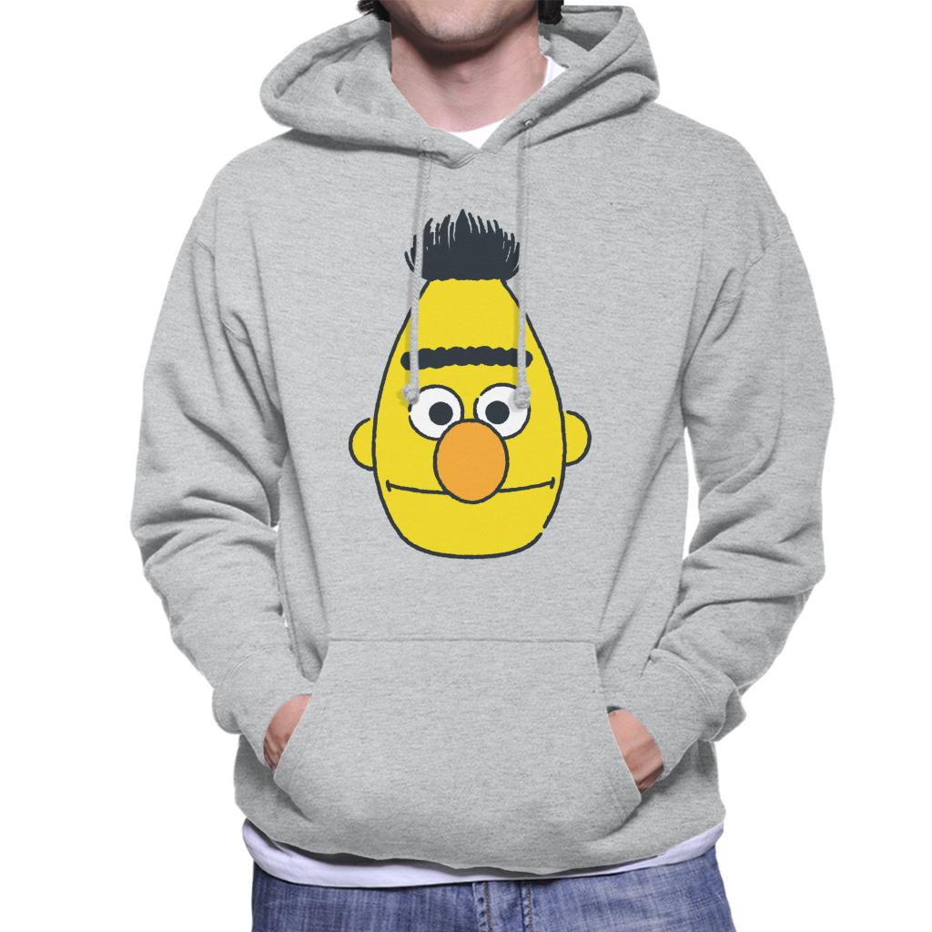 Sesame Street Bert Face Men's Hooded Sweatshirt-ALL + EVERY
