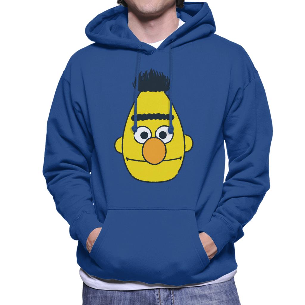 Sesame Street Bert Face Men's Hooded Sweatshirt-ALL + EVERY