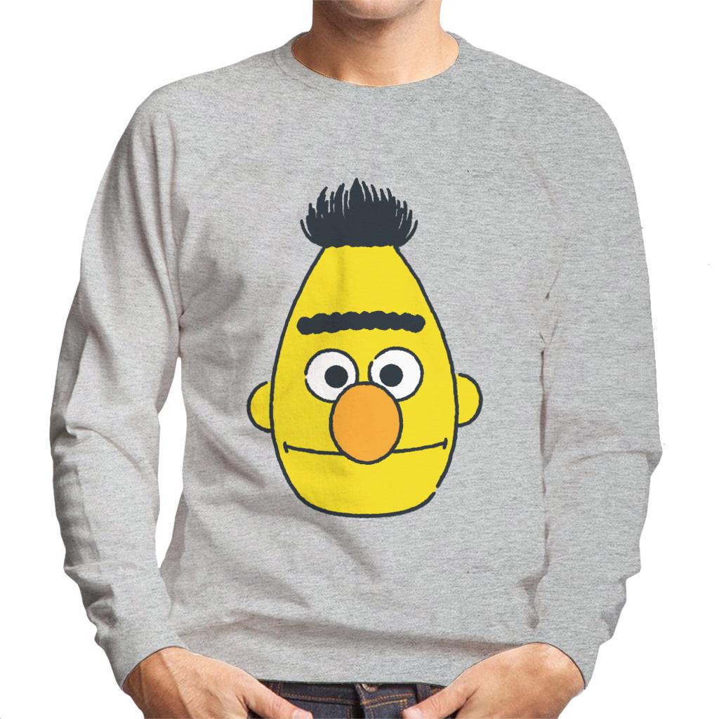 Sesame Street Bert Face Men's Sweatshirt-ALL + EVERY