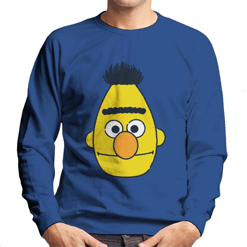 Sesame Street Bert Face Men's Sweatshirt-ALL + EVERY