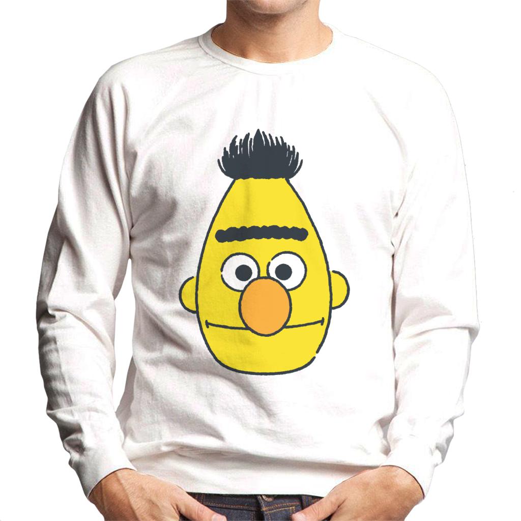 Sesame Street Bert Face Men's Sweatshirt-ALL + EVERY