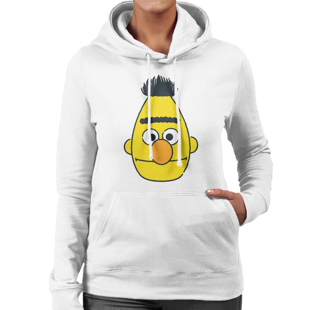 Sesame Street Bert Face Women's Hooded Sweatshirt-ALL + EVERY