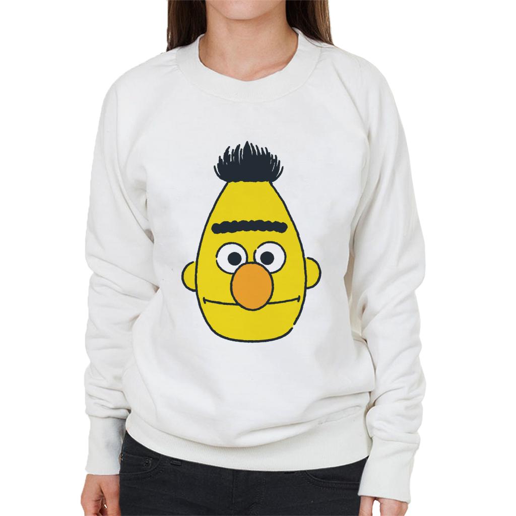 Sesame Street Bert Face Women's Sweatshirt-ALL + EVERY