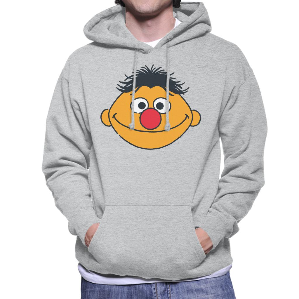 Sesame Street Ernie Face Men's Hooded Sweatshirt-ALL + EVERY
