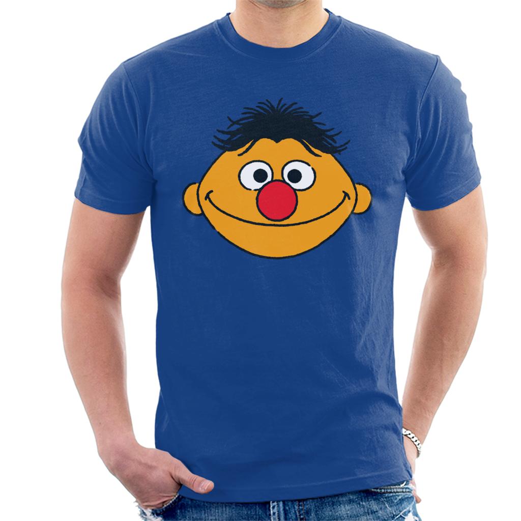 Sesame Street Ernie Face Men's T-Shirt-ALL + EVERY