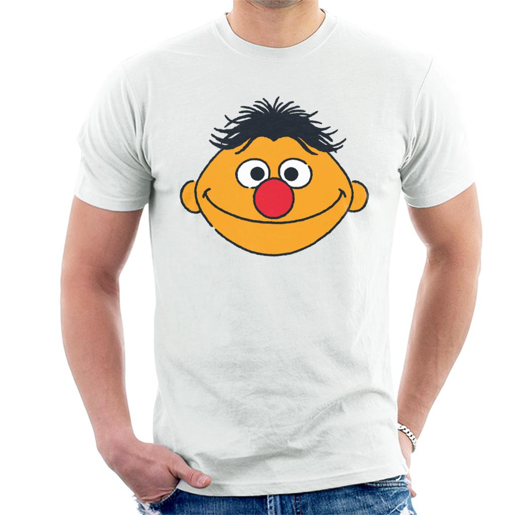 Sesame Street Ernie Face Men's T-Shirt-ALL + EVERY