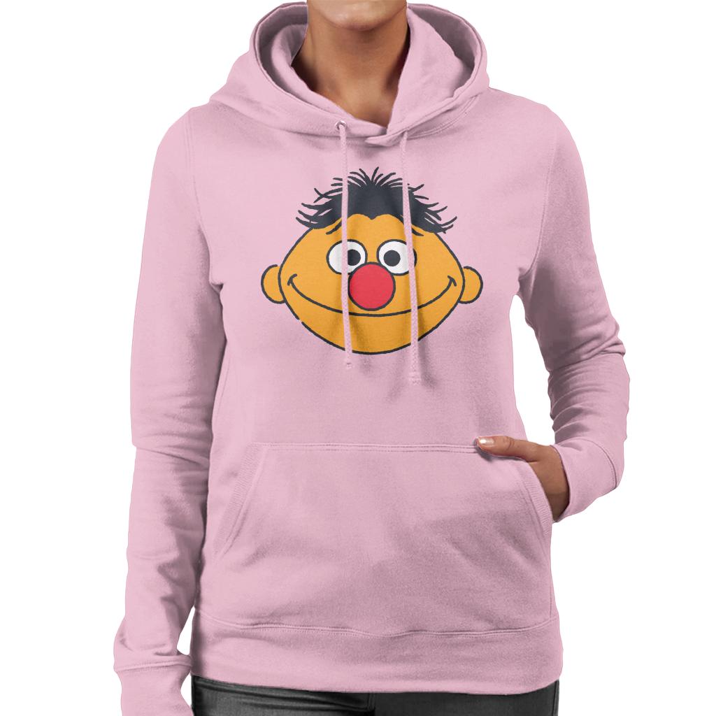 Sesame Street Ernie Face Women's Hooded Sweatshirt-ALL + EVERY