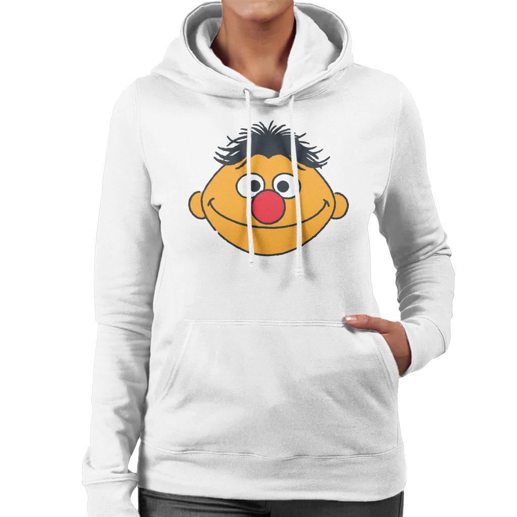 Sesame Street Ernie Face Women's Hooded Sweatshirt-ALL + EVERY