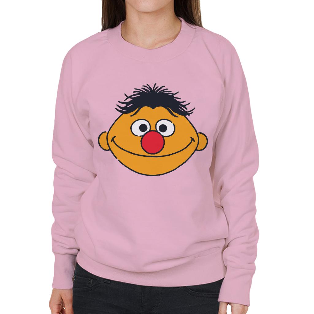 Sesame Street Ernie Face Women's Sweatshirt-ALL + EVERY