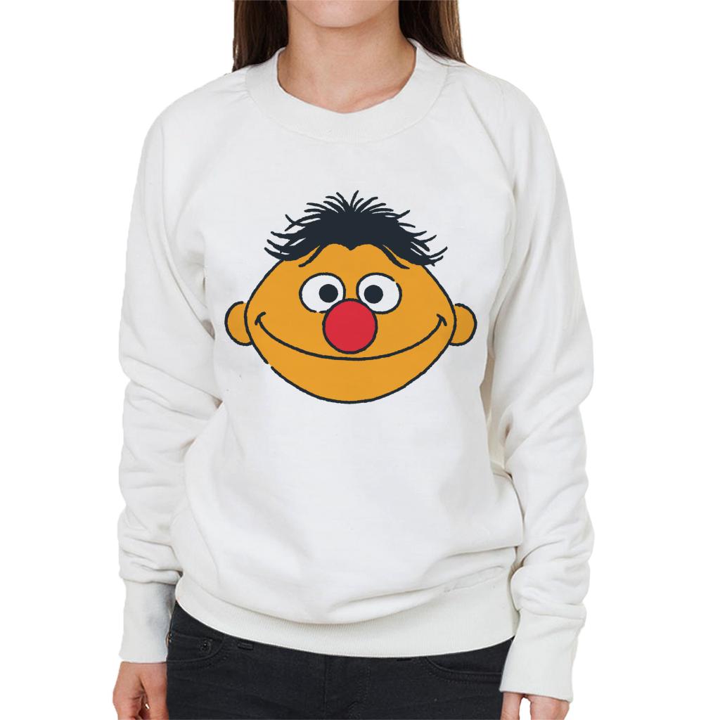 Sesame Street Ernie Face Women's Sweatshirt-ALL + EVERY