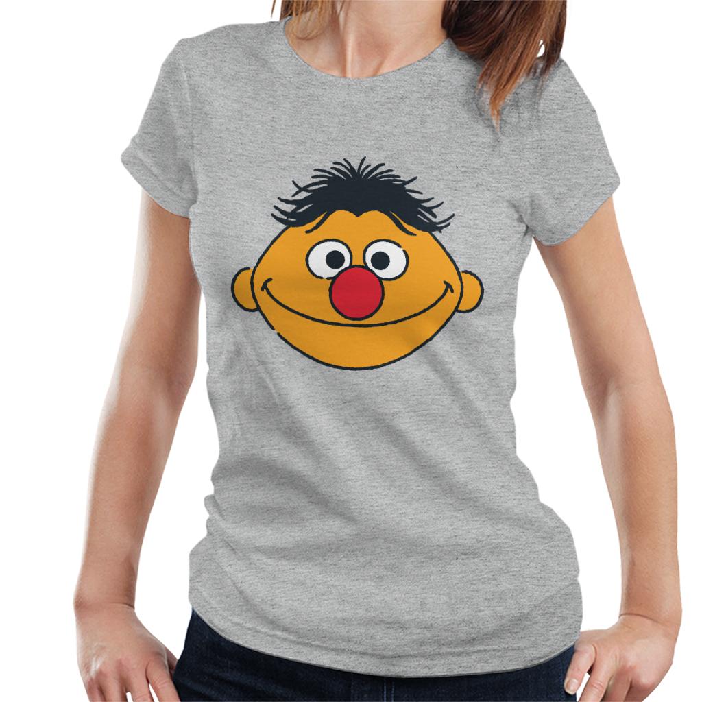 Sesame Street Ernie Face Women's T-Shirt-ALL + EVERY