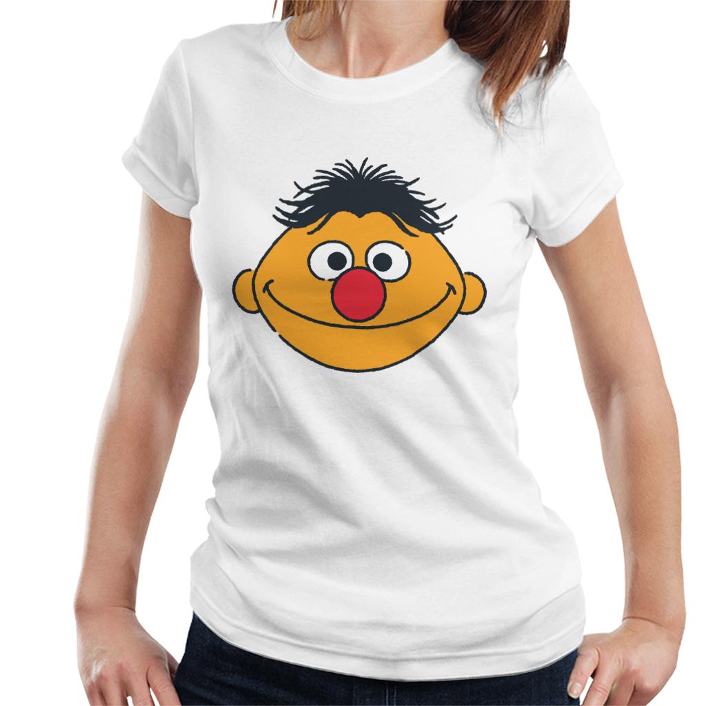 Sesame Street Ernie Face Women's T-Shirt-ALL + EVERY